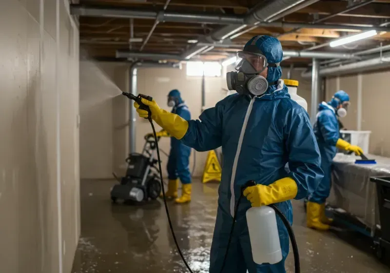 Basement Sanitization and Antimicrobial Treatment process in Brightwood, VA